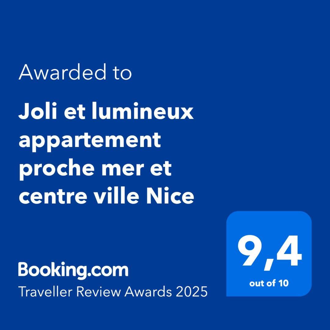 Joli Et Lumineux Appartement Proche Mer Et Centre Ville Nice Exterior foto
